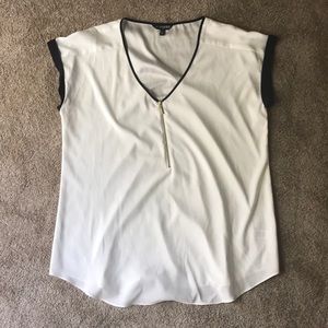 Zip front gramercy tee